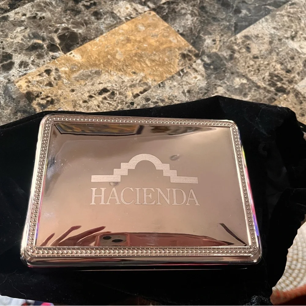Hacienda silver plated non tarnished jewelry box by Sharidan company
